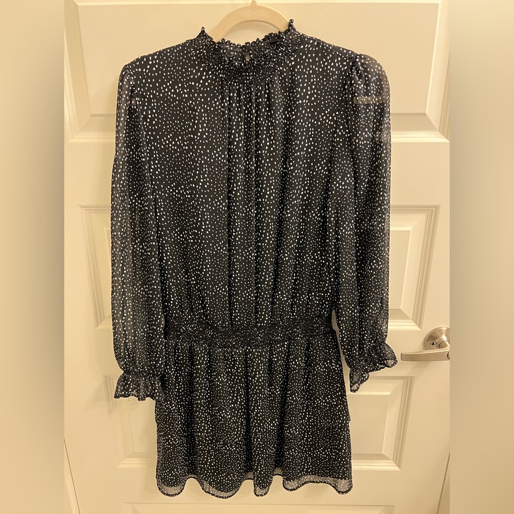 Express black and white dress